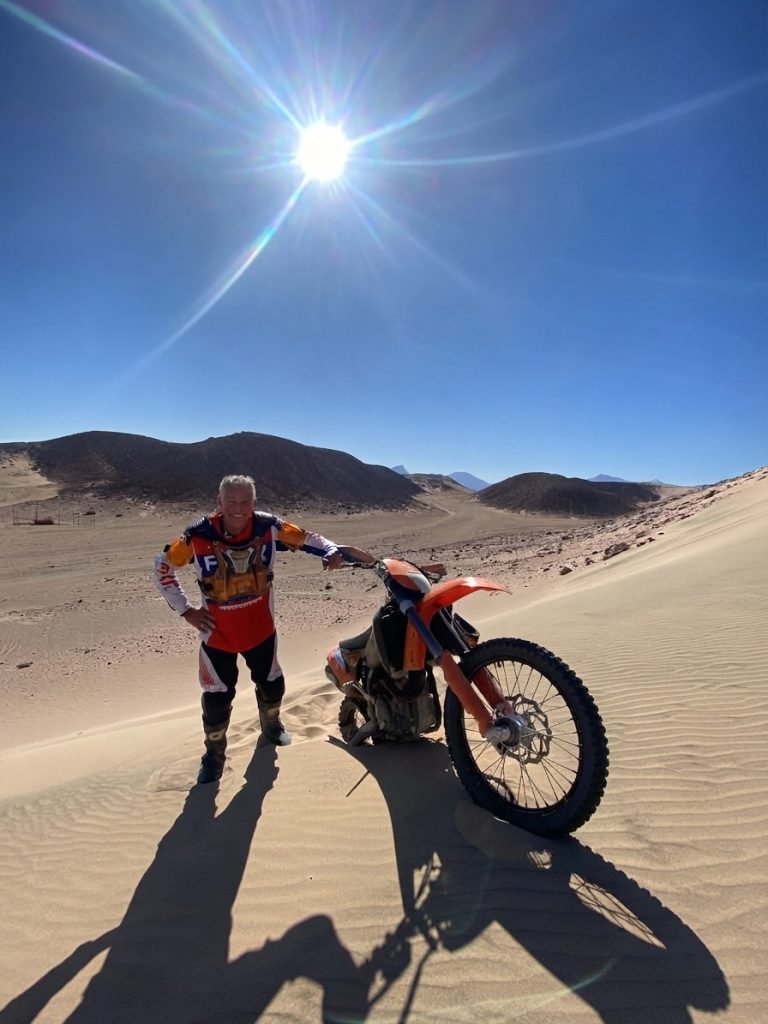 A real Bike Egypt rider by the Red Sea.
